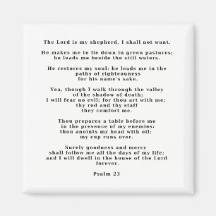 23. Psalm Magnet