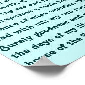 23 Psalm Poster (Ecke)