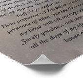 23 Psalm Poster (Ecke)