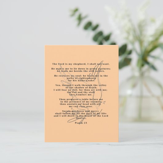 23. Psalm Postkarte (Stehend Vorderseite)