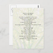 23. Psalm.. Postkarte (Vorne/Hinten)
