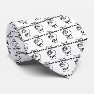 23 Psalm Sheep Fun Necktie Krawatte