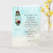 23. Psalm Sympathy Card Karte (Gelbe Blume)