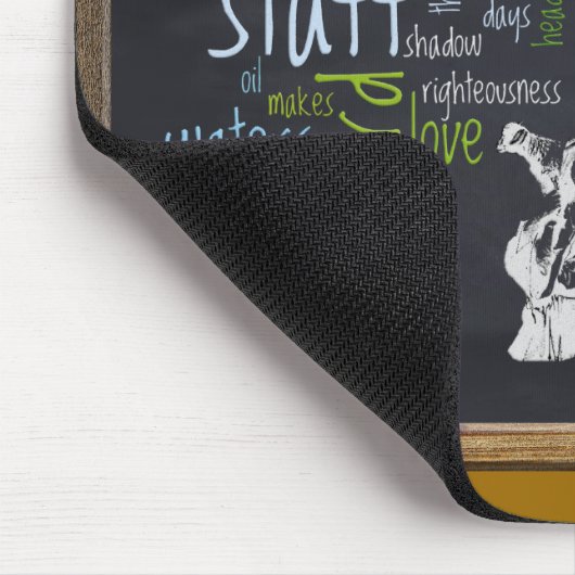 23. Psalm-Tafel 1 Mousepad (Ecke)