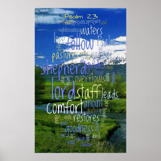 23. Psalm Valley View Poster (Vorne)