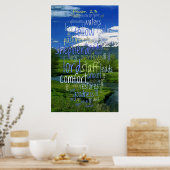 23. Psalm Valley View Poster (Küche)