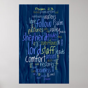23. Psalm Wasser Poster