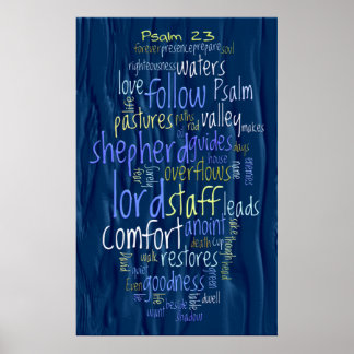 23. Psalm Wasser Poster