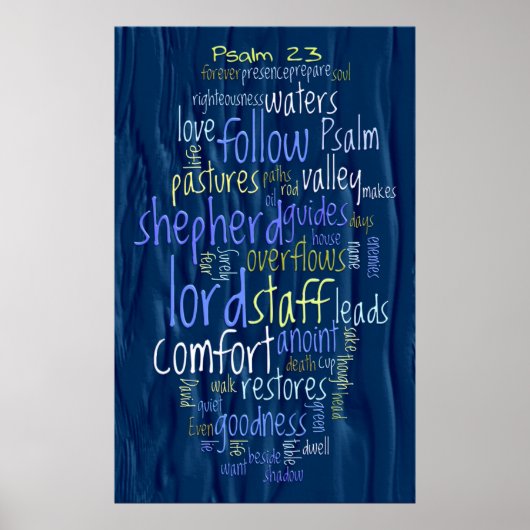 23. Psalm Wasser Poster (Vorne)