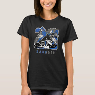 23 Seltene Air Blue Cement 3s Matching T-Shirt