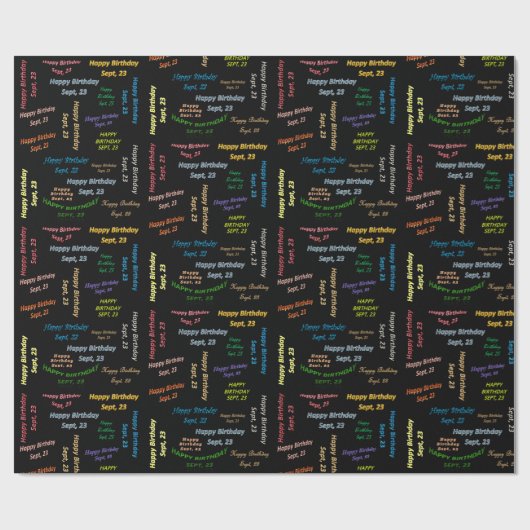 23. September Geschenkpapier (Flach)