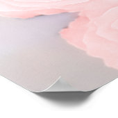 23 Tabelle Rosa Rosenblütendiagramm Poster (Ecke)