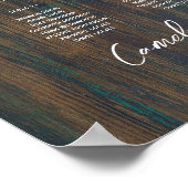 23 Tabelle Rustikales Holz Gypsophila FOTO SITZEND Poster (Ecke)