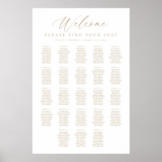 23 Tabellen - Begrüßungsdiagramm Poster (Vorne)