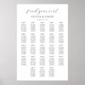 23 Tabellen Einfach Sitzplan finden Poster (Vorne)