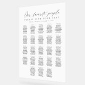 23 Tables Favorite People Acrylic Seating Chart Acrylschild (Winkel)