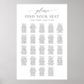 23 Tische Finden Sie Ihre Sitzplakette Poster (Vorne)