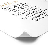 23 Tische finden Sie Ihren Sitzplan Poster (Ecke)