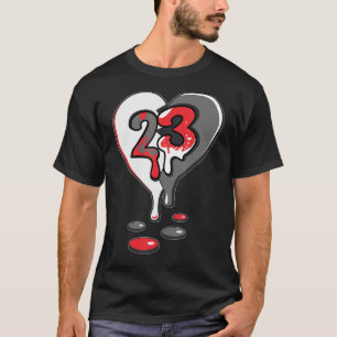 23 Tropfen Herz Retro Infrarot 4s Matching T-Shirt