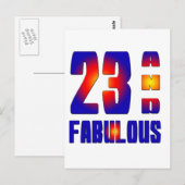 23 und vorzüglich postkarte (Vorne/Hinten)