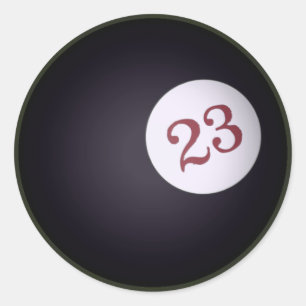 23 Vier Leaf Clovers Runder Aufkleber