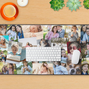 23 Vorlage für die Zusammenstellung von Fotos mit Schreibtischunterlage