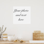 23"x23" personalisiertes Poster (Küche)