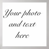 23"x23" personalisiertes Poster (Vorne)