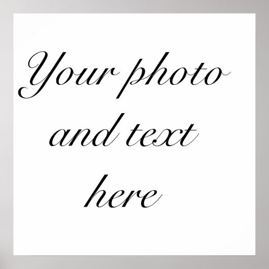 23"x23" personalisiertes Poster (Vorne)