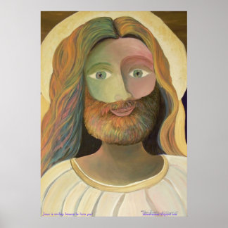23" x 32" Jesus lächelt, weil er dich Liebe! Poster