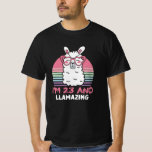 23 Year Old Bday Llamazing 23rd Birthday Llama T-Shirt<br><div class="desc">Retro Vintage Style Birthday Gift Design Perfect To Pair With Shorts,  Leggings Or Jeans For A Casual Yet Trendy Look. Humorous Funny Humor Birthday Gift Outfit For Family Member,  Loved One Or Yourself. Matches Loads Of Clothes. GET YOURS TODAY!</div>