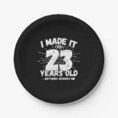 23 Year Old Birthday - Funny 23rd Birthday Meme Pappteller (Vorderseite)