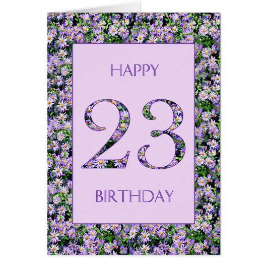 23rd Birthday Purple Daisies (Vorne)