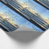 23RD PSALM SUNRISE FOTO DESIGN GESCHENKPAPIER (Ecke)