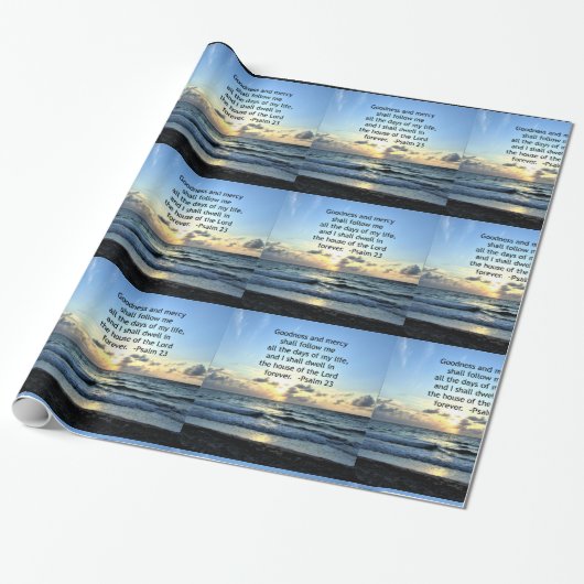 23RD PSALM SUNRISE FOTO DESIGN GESCHENKPAPIER (Ungerollt)