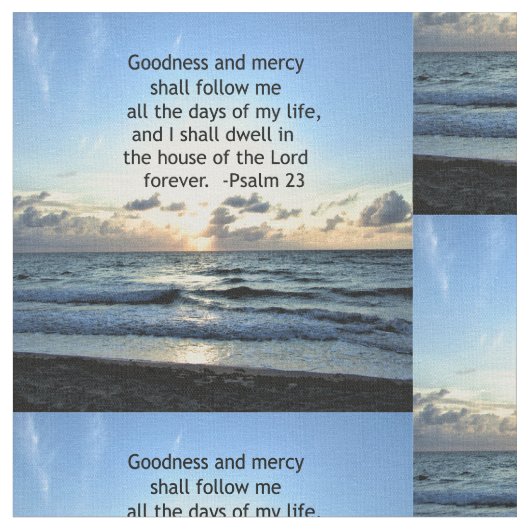 23RD PSALM SUNRISE FOTO DESIGN STOFF (Nahaufnahme)