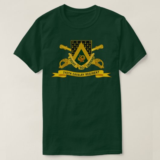 240. Cavalry Regiment w Br Ribbon X T-Shirt (Design vorne)