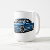 240sx blaues Auto Zeichnung Kaffeetasse (VorderseiteRechts)