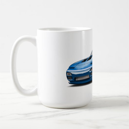 240sx blaues Auto Zeichnung Kaffeetasse (Links)