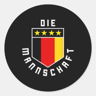 2425 Nationalflaggen-Fußballtrikot-Kit Sportunifor Runder Aufkleber