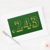 .243 Ammo-Aufkleber Rechteckiger Aufkleber (Umschlag)