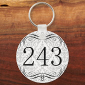 243 Flächencode Schlüsselanhänger (Vorderseite)