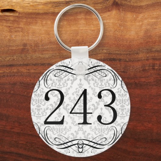 243 Flächencode Schlüsselanhänger (Vorderseite)