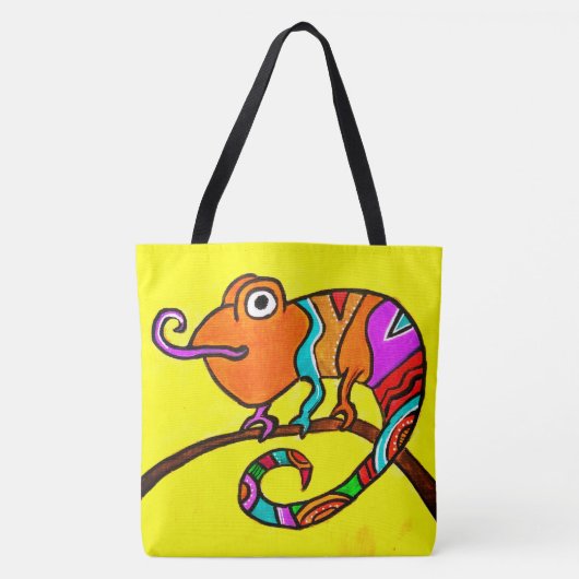244 - Chameleon - Tote Bag Tasche (Vorderseite)