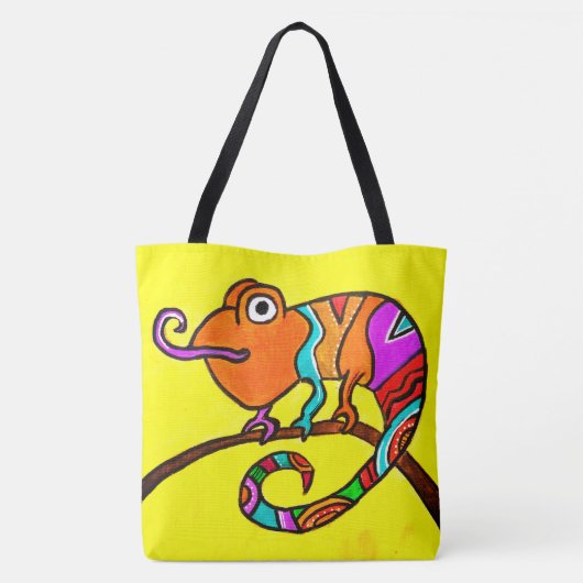 244 - Chameleon - Tote Bag Tasche (Rückseite)