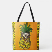 248 - Igel und Ananas - Tütenbeutel Tasche (Vorderseite)