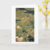 24. 貝甲図, 若冲 Muscheln, Jakuchū, Japan-Kunst Karte (Gelbe Blume)