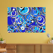 24_011, Geometrische Abstrakte Kunst Leinwanddruck (Insitu (Wohnzimmer))