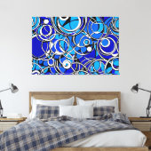 24_011, Geometrische Abstrakte Kunst Leinwanddruck (Insitu (Schlafzimmer))