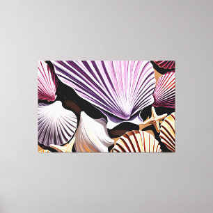 24_018, Sea Muschel Art, Leinwanddruck